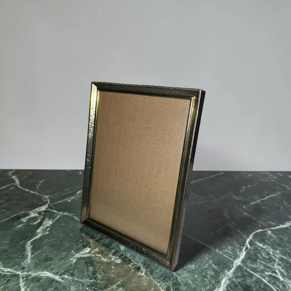 Vintage Brass Tone 4x6 Picture Frame | Mid Century Desk Frame | Hollywood